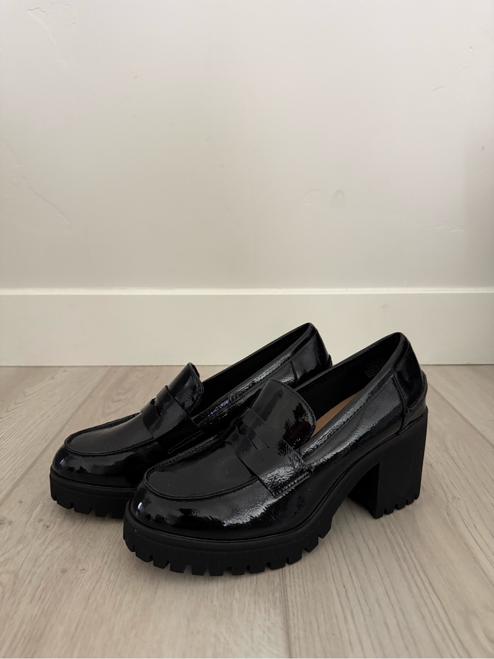Wild Pair Presscott Round Toe Heeled Loafers